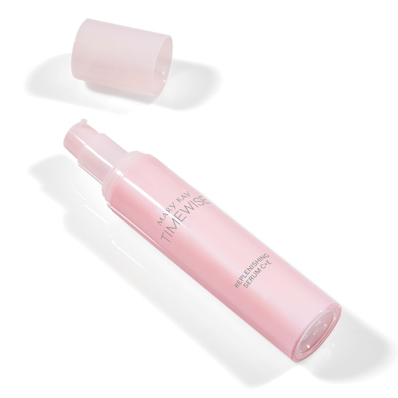 TimeWise Replenishing Serum C+E&reg; on plain background with cap off