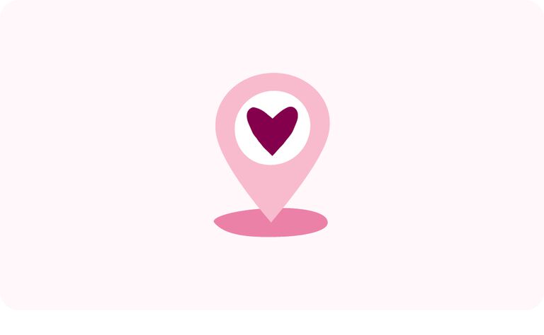 Illustration of a map locator icon 